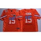 Florida Gators #15 Tim Tebow Orange USA Flag College Jersey