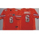 Florida Gators #6 Jeff Driskel Orange Player Fashion Stitched NCAA Jersey