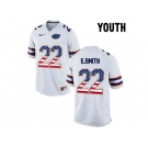 2016 US Flag Fashion Youth Florida Gators E.Smith #22 College Football Jersey - White