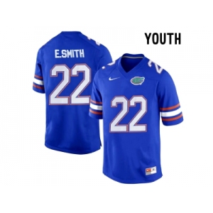 Youth Florida Gators E.Smith #22 College Football Jersey - Royal Blue