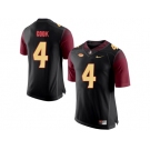 2016 Men's Florida State Seminoles Dalvin Cook #4 College Football Limited Jersey - Black