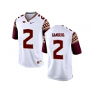 2016 Men's Florida State Seminoles Deion Sanders #2 College Football Limited Jersey - White