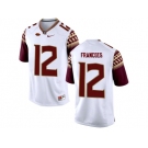 2016 Men's Florida State Seminoles Deondre Francois #12 College Football Jersey - White