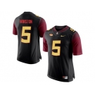 2016 Men's Florida State Seminoles Jameis Winston #5 College Football Limited Jersey - Black