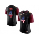 2016 US Flag Fashion-2016 Men's Florida State Seminoles Dalvin Cook #4 College Football Limited Jersey - Black