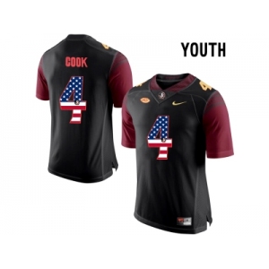 2016 US Flag Fashion-2016 Youth Florida State Seminoles Dalvin Cook #4 College Football Limited Jersey - Black