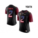 2016 US Flag Fashion-2016 Youth Florida State Seminoles Deion Sanders #2 College Football Limited Jersey - Black