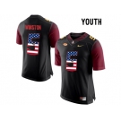 2016 US Flag Fashion-2016 Youth Florida State Seminoles Jameis Winston #5 College Football Limited Jersey - Black