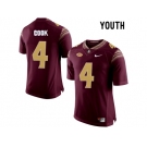 2016 Youth Florida State Seminoles Dalvin Cook #4 College Football Limited Jersey - Red