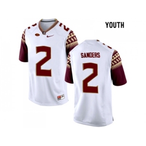 2016 Youth Florida State Seminoles Deion Sanders #2 College Football Limited Jersey - White