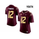 2016 Youth Florida State Seminoles Deondre Francois #12 College Football Jersey - Red