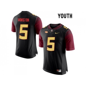 2016 Youth Florida State Seminoles Jameis Winston #5 College Football Limited Jersey - Black