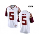 2016 Youth Florida State Seminoles Jameis Winston #5 College Football Limited Jersey - White