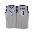 Allen Iverson #3 Georgetown Hoyas 1996 Throwback Retro Jersey - Grey