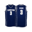 Allen Iverson #3 Georgetown Hoyas 1996 Throwback Retro Jersey - Navy Blue