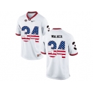 2016 US Flag Fashion-Men's Georgia Bulldogs Herchel Walker #34 College Football Limited Jerseys - White