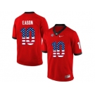 2016 US Flag Fashion-Men's Georgia Bulldogs Jacob Eason #10 College Football Limited Jerseys - Red