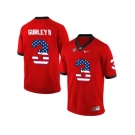 2016 US Flag Fashion-Men's Georgia Bulldogs Todd Gurley II #3 College Football Limited Jerseys - Red