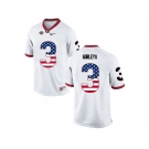 2016 US Flag Fashion-Men's Georgia Bulldogs Todd Gurley II #3 College Football Limited Jerseys - White