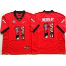 Georgia Bulldogs #11 Aaron Murray Red Player Fashion Stitched NCAA Jersey