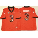 Georgia Bulldogs #3 Todd Gurley II Red Player Fashion Stitched NCAA Jersey