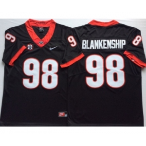 Georgia Bulldogs #98 Rodrigo Blankenship Black Nike College Football Jersey