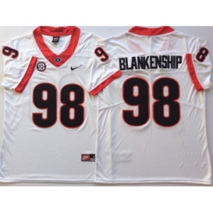 Georgia Bulldogs #98 Rodrigo Blankenship White Nike College Football Jersey