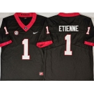 Men's Georgia Bulldogs #1 Trevor Etienne Black Stitched Jersey