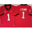 Men's Georgia Bulldogs #1 Trevor Etienne Red Stitched Jersey