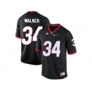 Men's Georgia Bulldogs Herchel Walker #34 College Football Limited Jerseys - Black