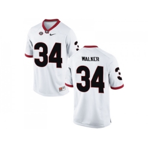 Men's Georgia Bulldogs Herchel Walker #34 College Football Limited Jerseys - White