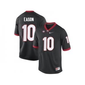 Men's Georgia Bulldogs Jacob Eason #0 College Football Limited Jerseys - Black