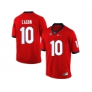 Men's Georgia Bulldogs Jacob Eason #10 College Football Limited Jerseys - Red