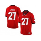 Men's Georgia Bulldogs Nick Chubb #27 College Football Limited Jerseys - Red