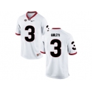 Men's Georgia Bulldogs Todd Gurley II #3 College Football Limited Jerseys - White