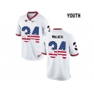 2016 US Flag Fashion-Youth Georgia Bulldogs Herchel Walker #34 College Football Limited Jerseys - White