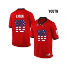 2016 US Flag Fashion-Youth Georgia Bulldogs Jacob Eason #10 College Football Limited Jerseys - Red