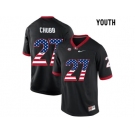 2016 US Flag Fashion-Youth Georgia Bulldogs Nick Chubb #27 College Football Limited Jerseys - Black