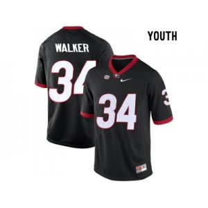 Youth Georgia Bulldogs Herchel Walker #34 College Football Limited Jerseys - Black