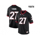 Youth Georgia Bulldogs Nick Chubb #27 College Football Limited Jerseys - Black