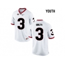 Youth Georgia Bulldogs Todd Gurley II #3 College Football Limited Jerseys - White