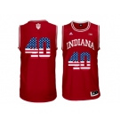 2016 US Flag Fashion Men's Indiana Hoosiers Cody Zeller #40 Big 10 Patch College Basketball Authentic Jerseys - Cardinal