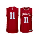 Men's Indiana Hoosiers Isiah Thomas #11 Big 10 Patch College Basketball Authentic Jerseys - Red