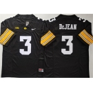 Men's Iowa Hawkeyes #3 Cooper DeJean Black F.U.S.E. Stitched Jersey