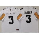 Men's Iowa Hawkeyes #3 Cooper DeJean White Stitched Jersey