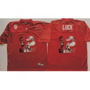 Louisville Cardinals #12 Andrew Luck Red Player Fashion Stitched NCAA Jersey