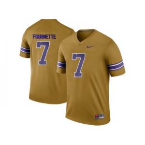 2016 Men's LSU Tigers Leonard Fournette #7 College Football Limited Legend Jersey - Gridiron Gold