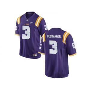 2016 Men's LSU Tigers Odell Beckham Jr. #3 College Football Limited Jersey - Purple