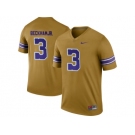 2016 Men's LSU Tigers Odell Beckham Jr. #3 College Football Limited Throwback Legand Jersey - Gridiron Gold