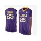 Men's LSU Tigers Ben Simmons #25 College Basketball Elite Jersey - Purple